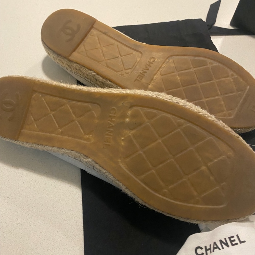 Chanel CC espadrilles lamb skin size 41 - Picture 6 of 6